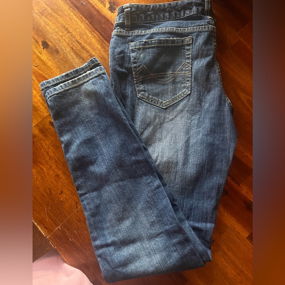 Mossimo Supply Co. Dark Blue Denim Skinny Jeans